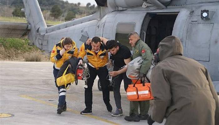 Deniz Kuvvetleri'nin Helikopteri, Emre İçin Havalandı