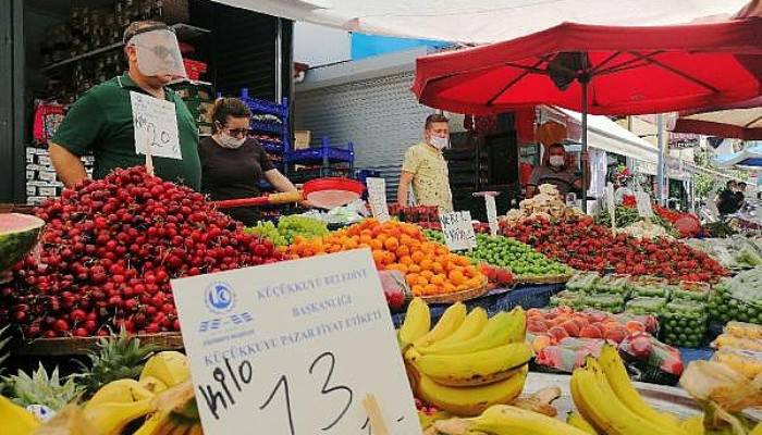 Küçükkuyu Semt Pazarında 'Sabit Tavan Fiyat' Uygulaması