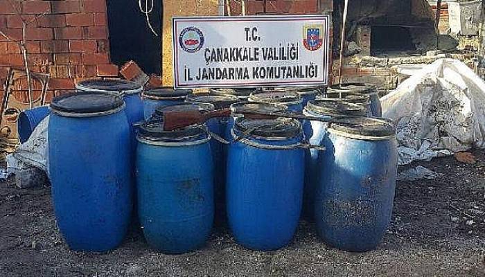 Bayramiç'te Kaçak Üretilen 2 Ton Şarap Ele Geçirildi