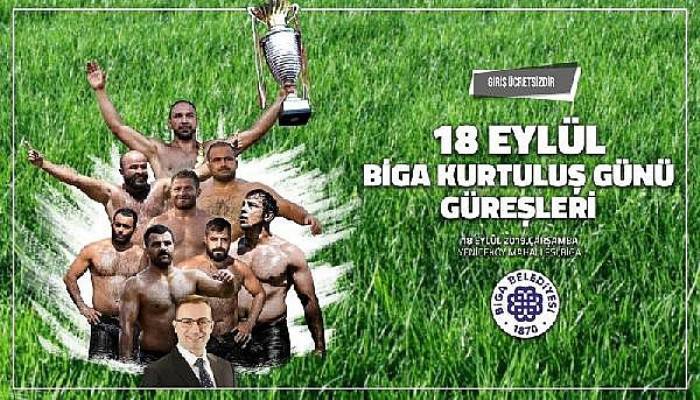 Biga'nın Kurtuluş Gününde Yağlı Pehlivan Güreşleri Heyecanı Yaşanacak