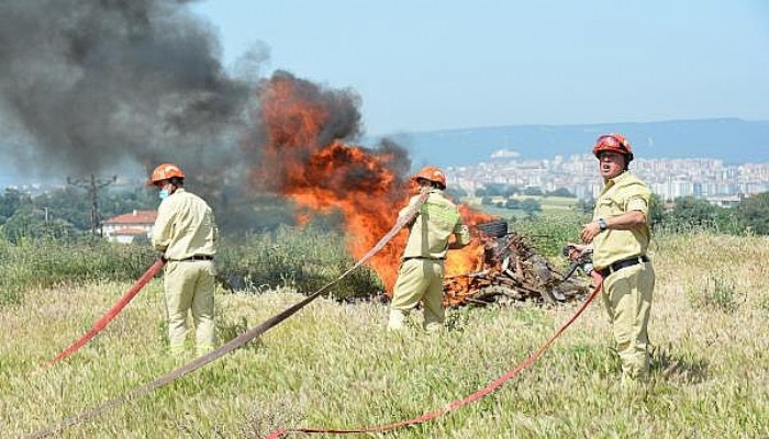 Çanakkale'de 'Büyük Orman Yangını' Tatbikatı