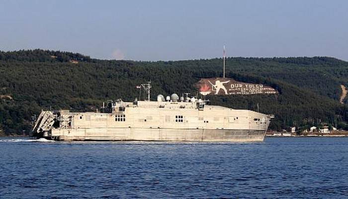 ABD Donanması'na Ait 'USNS Yuma', Çanakkale Boğazı'ndan Geçti