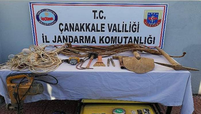 Çanakkale’de Kaçak Kazı Operasyonu: 5 Gözaltı