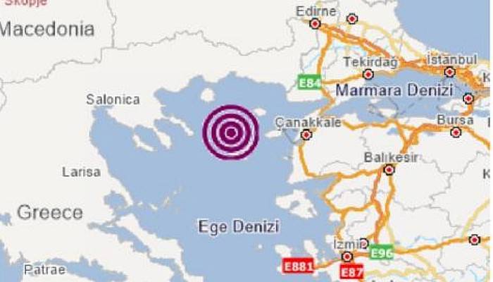 Ege Denizi'nde 4.2 Büyüklüğünde Deprem