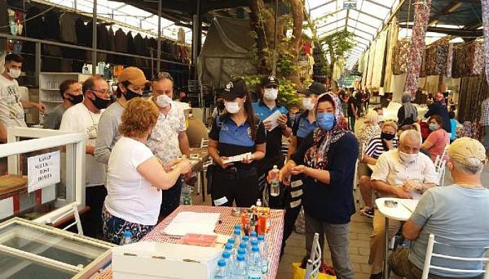 Çanakkale'de Polis Ekiplerinden Koronavirüs Bilgilendirmesi