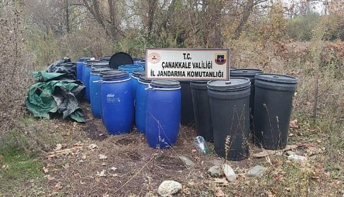 Bayramiç'te 6 Bin 650 Litre Sahte Şarap Ele Geçirildi